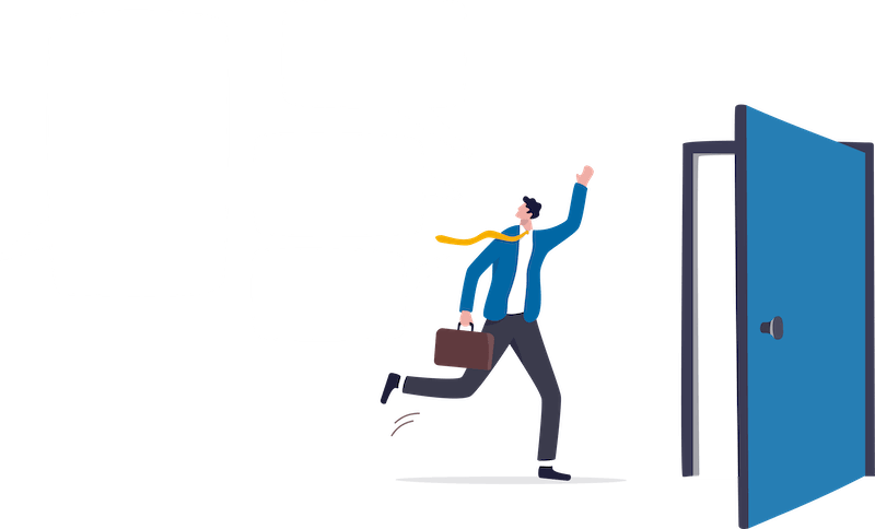 personne qui démission de son emploi