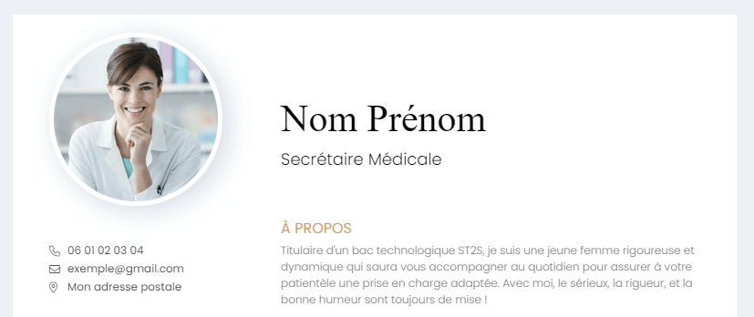 exemple de profil dans votre CV