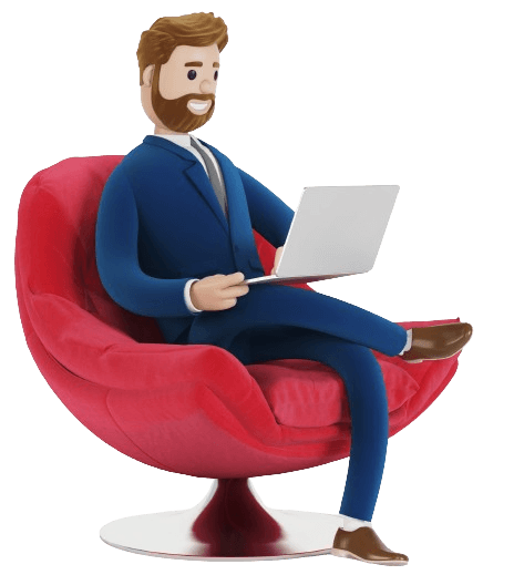 homme qui créer une lettre de motivation sur modele-cv.com
