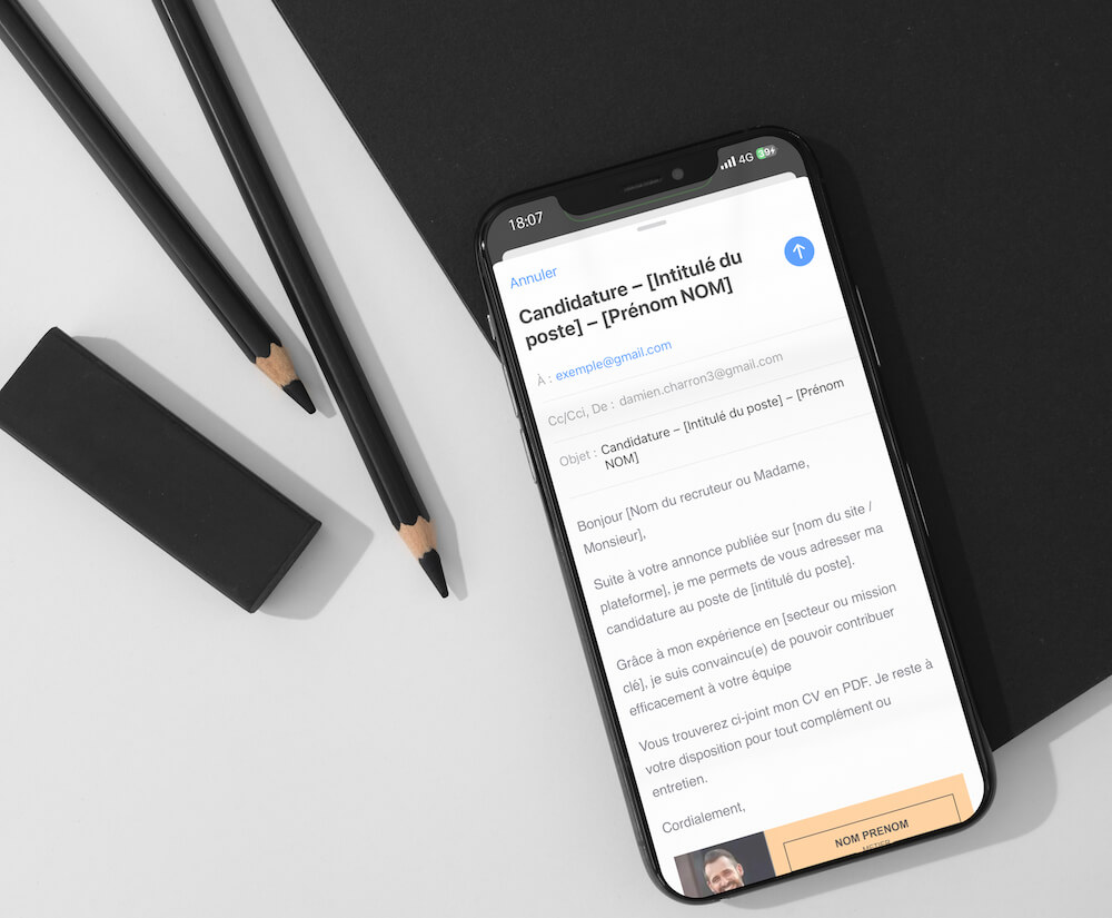 Envoyer son CV par mail