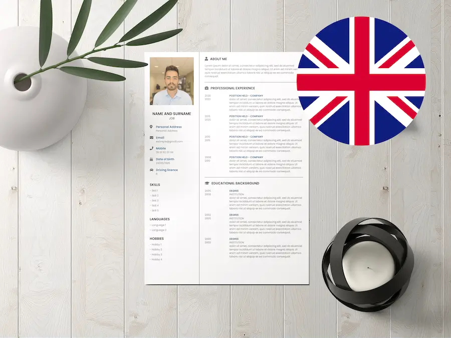 CV Anglais