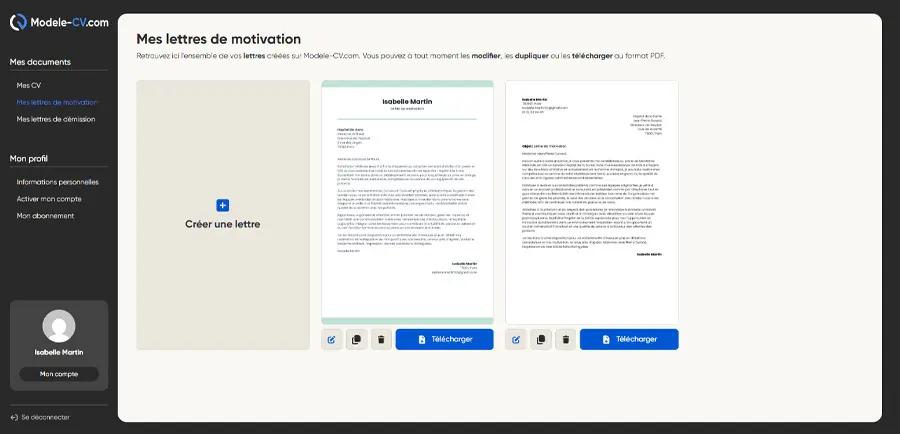 étape rédaction de la lettre de motivation