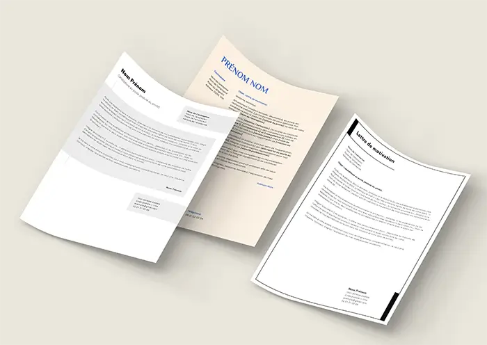 3 exemples de lettres de motivation originales