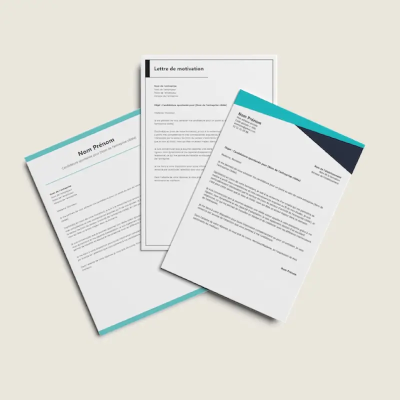 Exemples de lettre de motivation pour une candidature spontanée