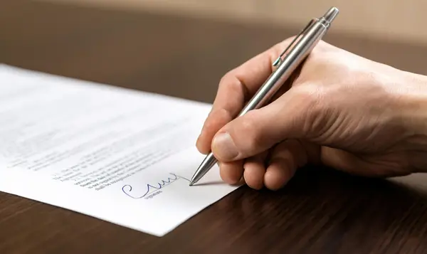 image de la fin d'une lettre de motivation