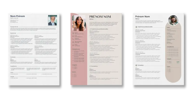 3 templates de CV au format ATS