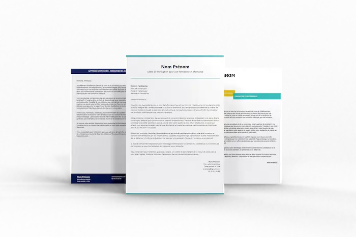 3 templates de lettre de motivation pour alternant