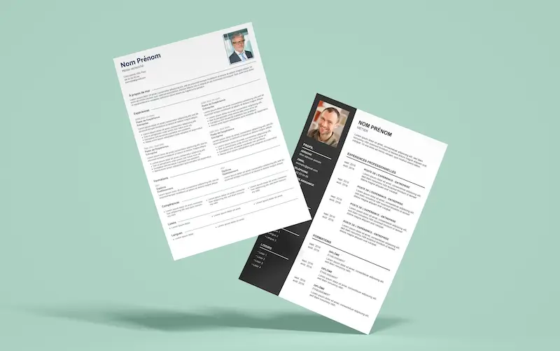 CV avec une mise en page classique