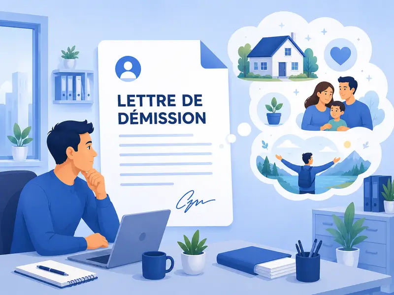 illustration d'une lettre de demission pour raison personnelles